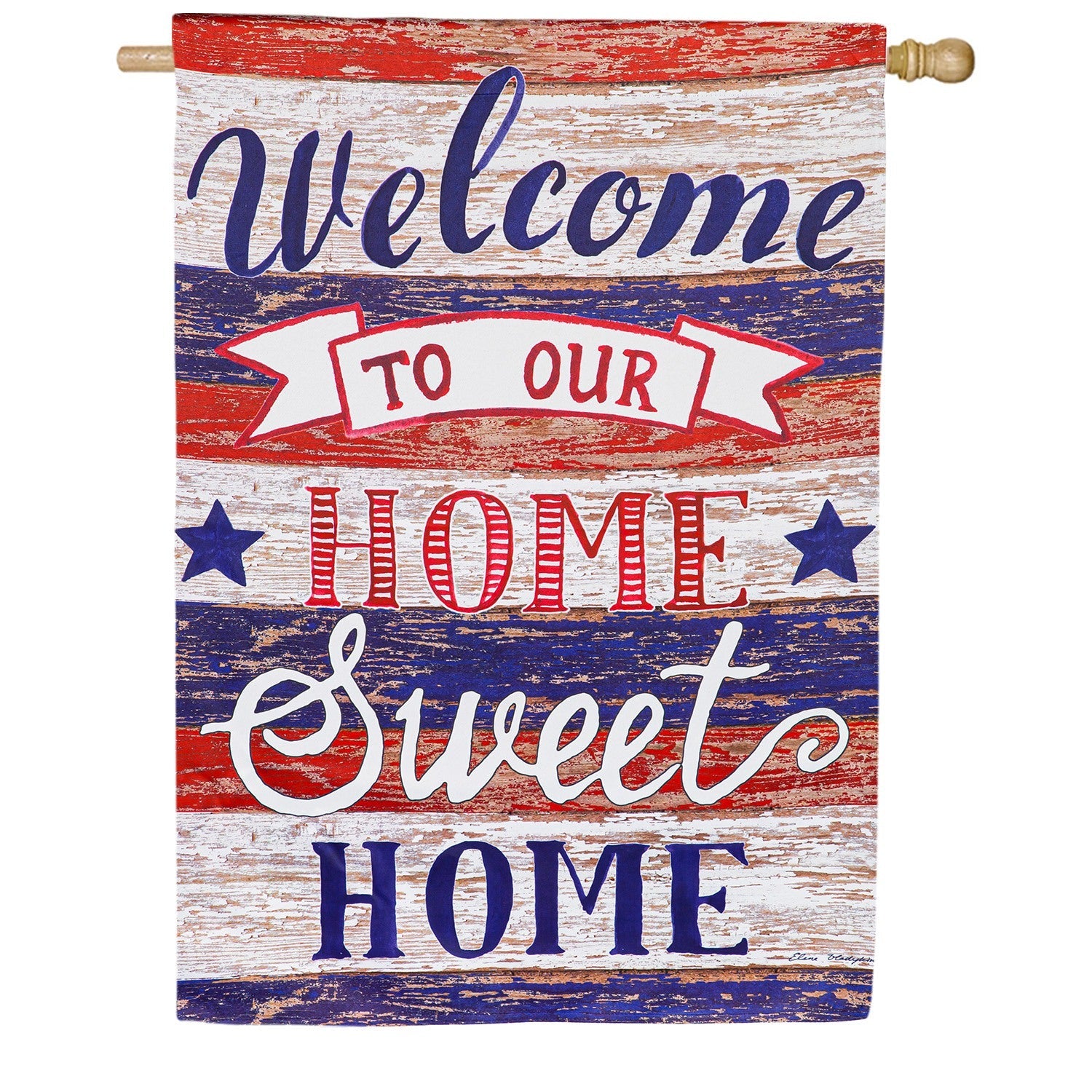Farmhouse Home Sweet Home Double Sided House Flag